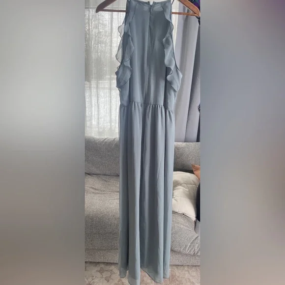H&M Light Blue Ruffle Dress - Picture 3 of 5